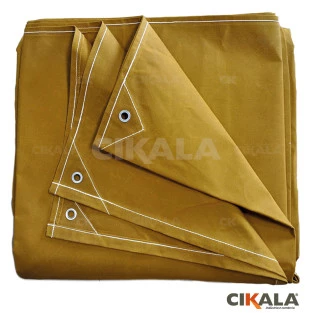 Lona para Caminhão Encerada Caqui 12x8 M Impermeável 100% Algodão Fio 08