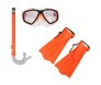 Kit Snorkel com  Mascara e Nadadeiras Laranja (Imagem 1)