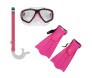 Kit Snorkel com  Mascara e Nadadeiras Rosa (Imagem 1)