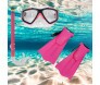 Kit Snorkel com  Mascara e Nadadeiras Rosa (Imagem 3)