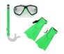 Kit Snorkel com  Mascara e Nadadeiras Verde (Imagem 1)
