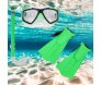 Kit Snorkel com  Mascara e Nadadeiras Verde (Imagem 3)