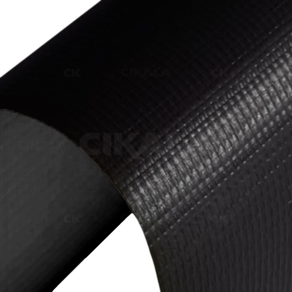 Lona PVC CK400 Micras Preta e Preta 1,40 x 1m Cikala