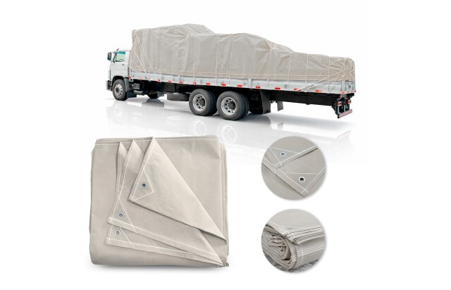 Lona Encerado Natural Fio 08 para Caminhão – Impermeável e Perfeita para Cargas Pesadas M2