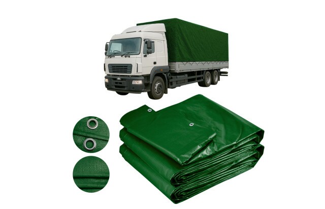 Lona de Caminhão Verde CK300 Micras Leve Cobertura de Carga M2