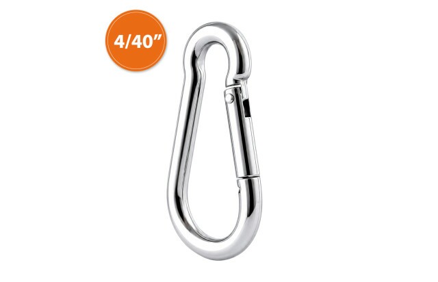 Mosquetão Oval Galvanizado 4x40 mm com Trava para Fixação