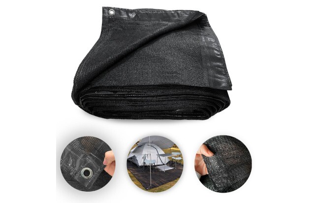Piso Ecológico Preto com 80% Sombreamento para Camping Conforto e Proteção em Áreas Externas
