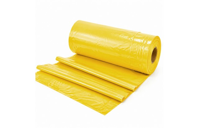 Lona Plástica Amarelo 4x100 M 22 kg para Forração Construção Pintura Revestimento Obras em Geral