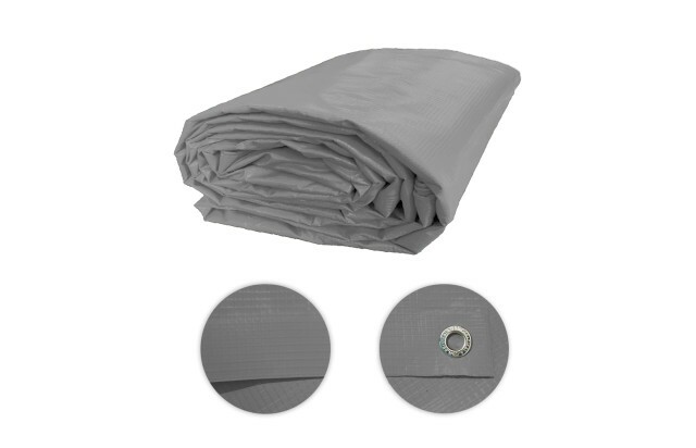 Lona para Eventos Cinza TD1000 - Proteção e Segurança para Toldos, Festas, Feiras e Shows M2