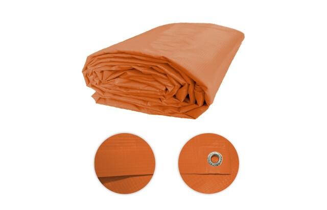 Lona para Eventos Laranja TD1000 - Proteção e Segurança para Toldos, Festas, Feiras e Shows M2