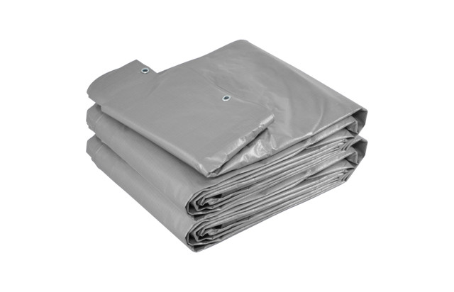 Lona para Cobertura Impermeável Cinza CK300 Micras - Telhado Obra Festa Barraca Buffet M2