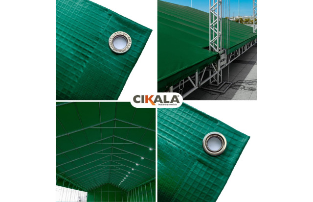 Lona para Eventos TD1000 Verde Proteção em Tendas, Festas, Palcos, Shows e Feiras M2