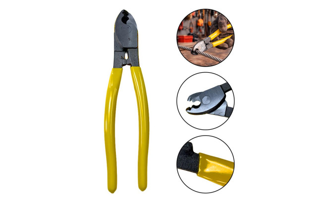 Alicate de Corte Manual 6" 150mm Cortador de Cabos e Fios para Uso Geral e Manutenção