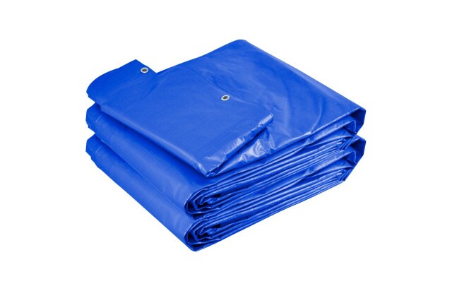 Lona para Cobertura Impermeável Azul CK300 Micras - Telhado Obra Festa Barraca Buffet M2