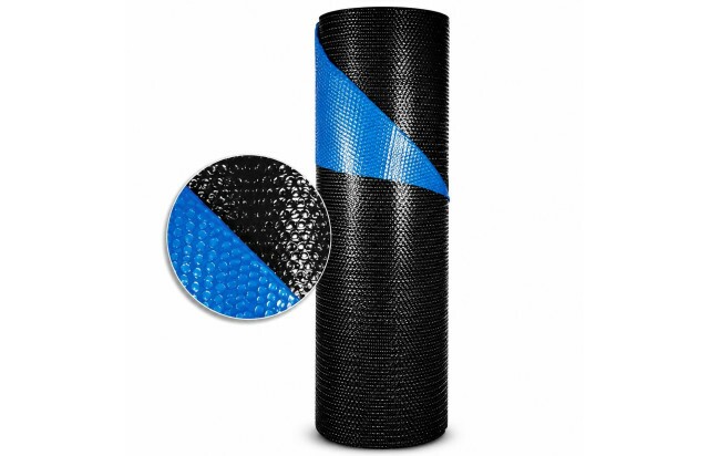 Capa Termica para Piscina Blackout 1x3,10 M Linear 300 Micras Preta e Azul - Aquecimento, Proteção contra Algas e Perda de Calor