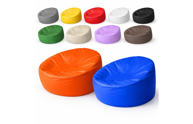 Puff Redondo Gigante 120cm Impermeável Sem Enchimento Capa para Puff Grande Sala Jardim