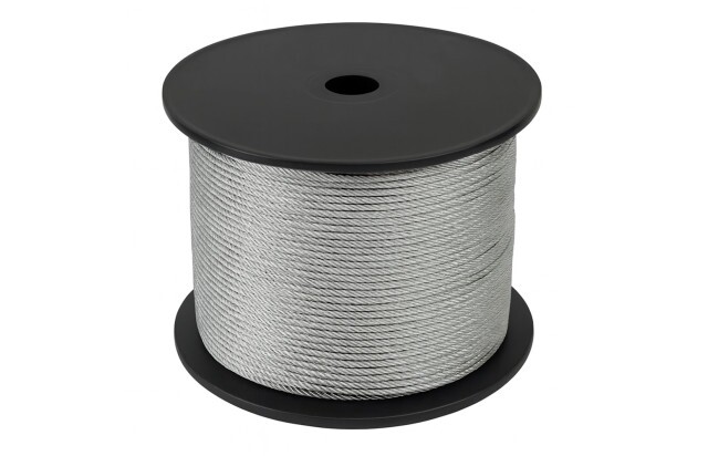 Cabo de Aço Galvanizado 6X7 Sem Revestimento 4,8mm 3/16” Alma de Fibra