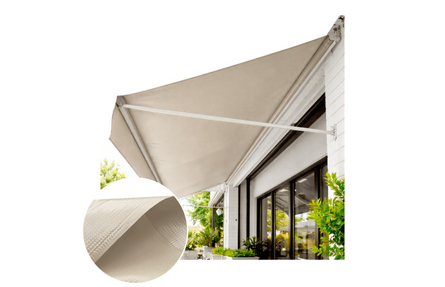 Lona para Toldo PVC Areia Dupla Face Impermeável Ideal para Varandas, Sacadas e Áreas Externas M²