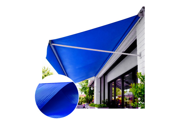 Lona para Toldo PVC Azul Dupla Face Impermeável Ideal para Varandas, Sacadas e Áreas Externas M²