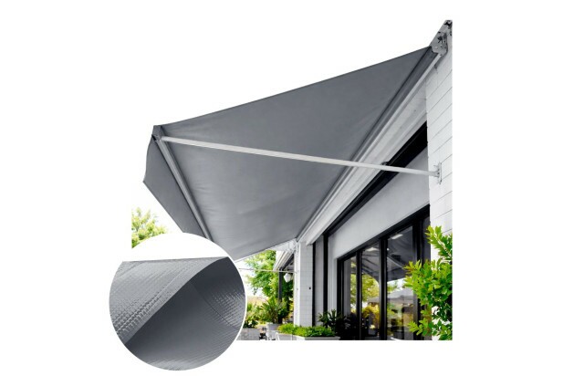 Lona para Toldo PVC Cinza Dupla Face Impermeável Ideal para Varandas, Sacadas e Áreas Externas M²