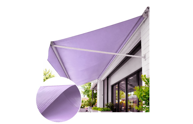 Lona para Toldo PVC Lilás Dupla Face Impermeável Ideal para Varandas, Sacadas e Áreas Externas M²