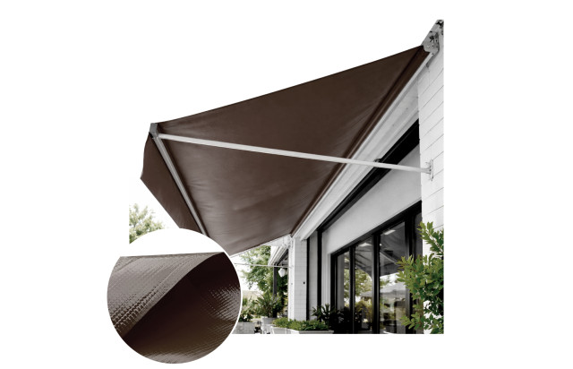 Lona para Toldo PVC Marrom Dupla Face Impermeável Ideal para Varandas, Sacadas e Áreas Externas M²