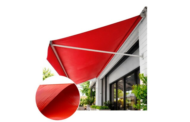 Lona para Toldo PVC Vermelha Dupla Face Impermeável Ideal para Varandas, Sacadas e Áreas Externas M²