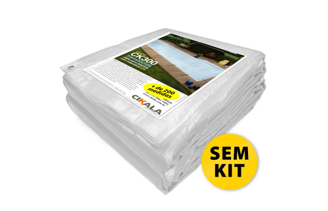 Lona para Piscina Reposição CK300 Micras Translúcida sem Kit de Instalação - Proteção contra Sujeira, Poeira e Folhas M2