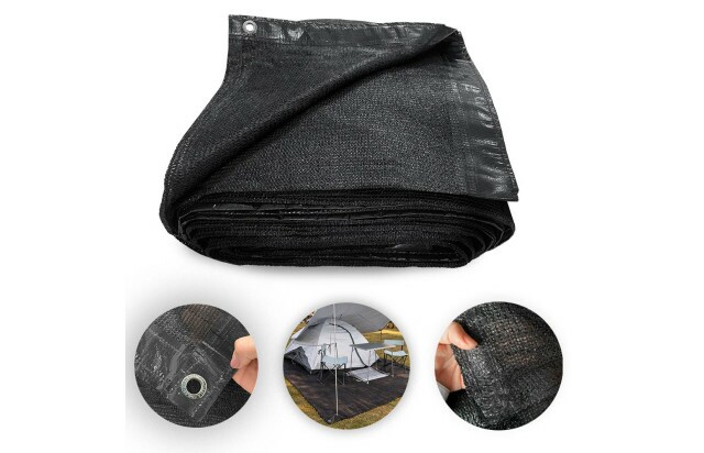 Piso Ecológico Preto com 80% Sombreamento para Camping Conforto e Proteção em Áreas Externas