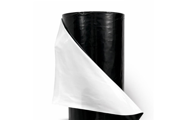 Rolo Plástico Coex Dupla Face Branco/Preto 1,50x100m Filme Multicamadas para Embalagem e Proteção