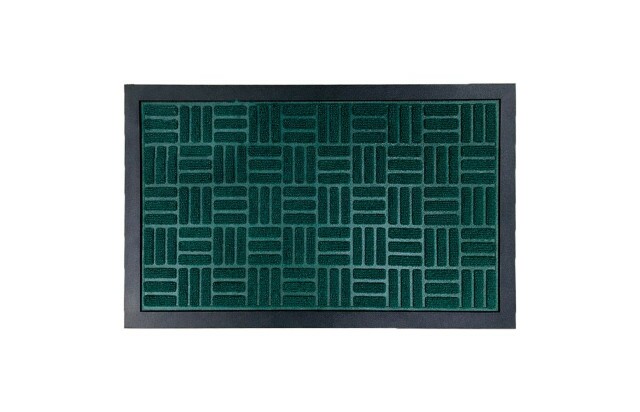 Tapete Capacho Antiderrapante Verde 69x39cm - Ideal para Sua Porta de Entrada