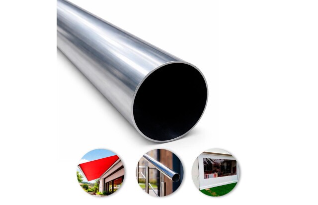 Tubo Galvanizado Redondo 2 1/2” (63,5mm) Anticorrosivo Ideal Para Toldo e Estrutura Metálica