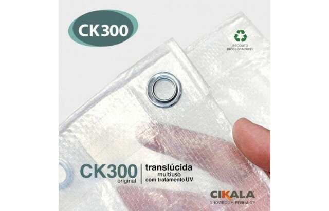 Lona para Cobertura Impermeável Translúcida CK300 Micras - Coberturas Varanda Sacadas Buffet Casamento M2