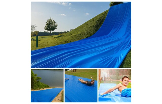 Lona Escorregador SkiBun Azul - Para Brincadeiras Refrescantes e Cheias de Diversão M2