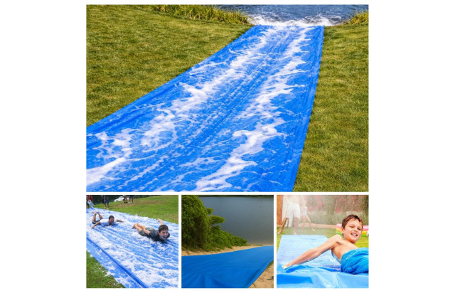 Lona Escorregador SkiBun Azul - Para Brincadeiras Refrescantes e Cheias de Diversão M2
