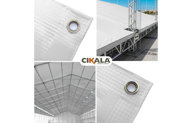 Lona para Eventos Branca TD1000 - Proteção e Segurança para Toldos, Festas, Feiras e Shows M2