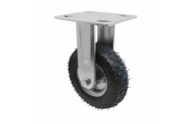 Rodízio Pneumático 6x2 6 Pol Fixo com Placa 150kg