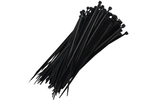Abraçadeira de Nylon Preta 3.6x200mm