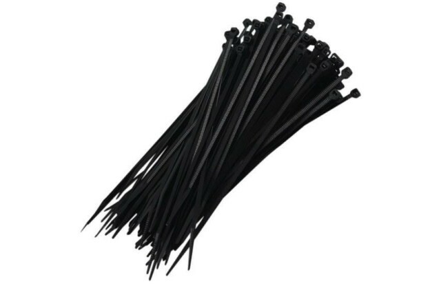 Abraçadeira de Nylon Preta 2.5x150mm