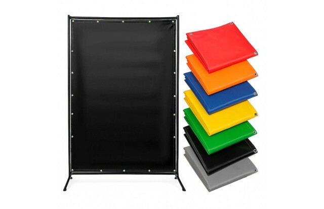 Cortina de Solda Preta M2 - Proteção contra Faíscas, Radiação e Calor