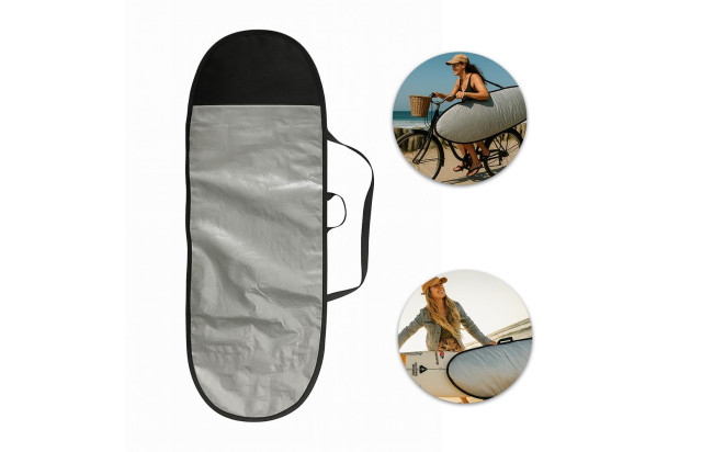 Capa para Prancha de Surf Fish 5'8 a 5’11 Refletiva Acolchoada Proteção Solar e Impactos