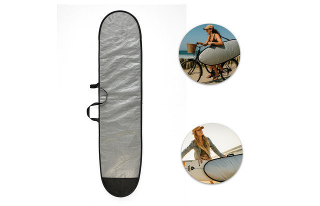 Capa para Prancha de Surf Mini Tanque 6'5 a 6’8 Refletiva Acolchoada Proteção Solar e Impactos