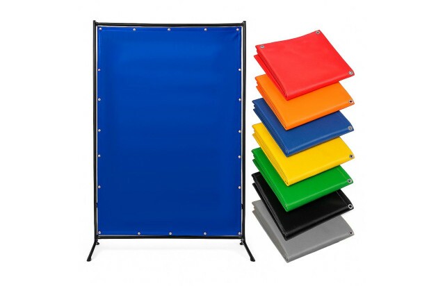 Cortina de Solda Azul M2 - Proteção contra Faíscas, Radiação e Calor