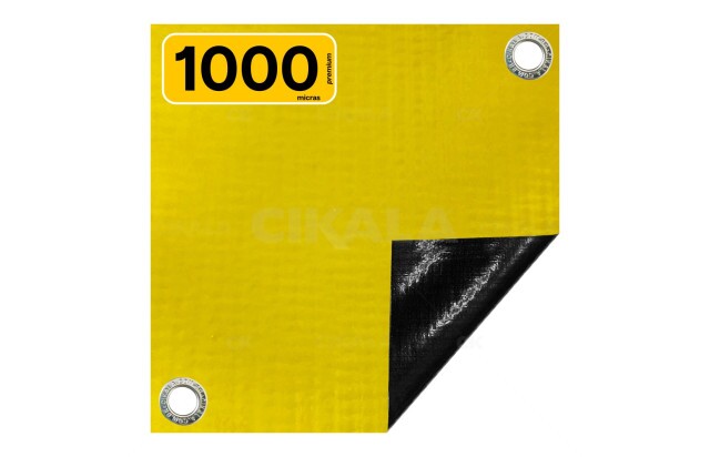 Lona para Tatame Amarela KP1000 Super Reforçado Competição Profissional Luta Ringue Octógono - Proteção para Tatame EVA M2