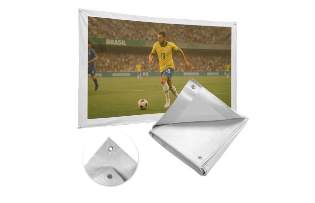 Tela para Projetor Fosca Anti-Reflexo para uma Experiência Reuniões, Treinamentos, Igrejas e Eventos