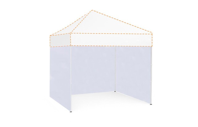 Parede de Fechamento Branca 3x1.85 M Tenda Gazebo