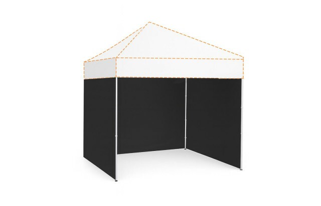 Parede de Fechamento Preta 2x1.85 M Tenda Gazebo