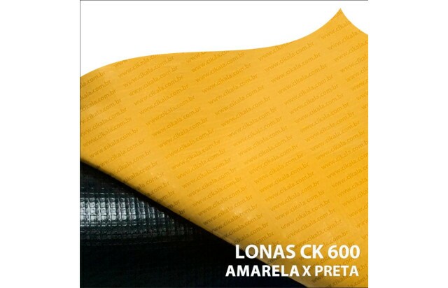 Lona para Brinquedos Infláveis Amarela 1x1,40 M Pula Pula Escorredor Emborrachada CK600 Micras