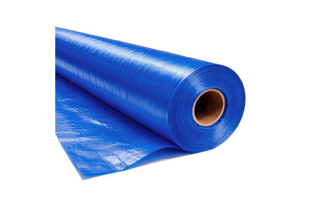 Lona em Polietileno CK300 Micras Azul 01X2,06 M - Proteção e Forração por Metro para Construção Civil