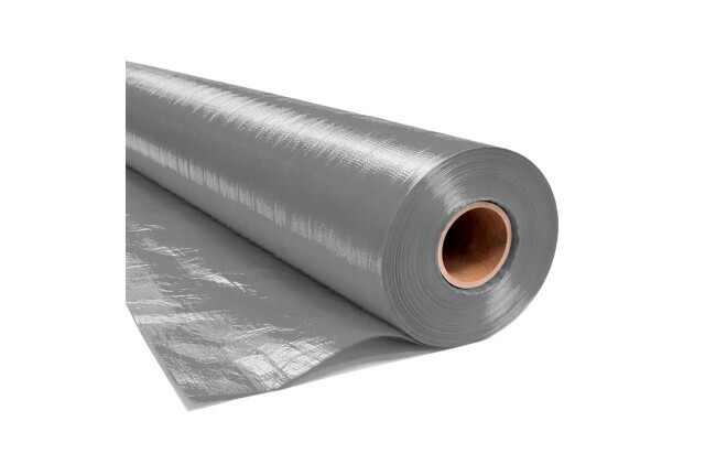 Lona em Polietileno CK300 Micras Cinza 01X2,06 M - Proteção e Forração por Metro para Construção Civil